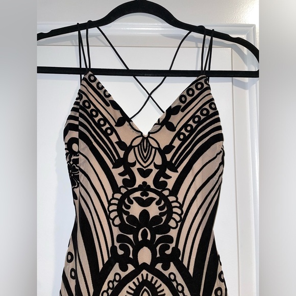 Lovely Day Black & Tan Dress - Picture 2 of 5